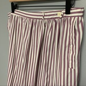 Vintage 1970s Purple Stripe Women’s Midi Skirt LRG